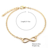 Women Elegant Simple Chain Infinity Anklet