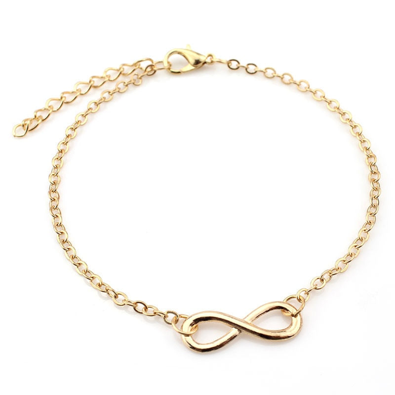 Women Elegant Simple Chain Infinity Anklet