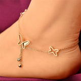 New Butterfly Pendant Anklets