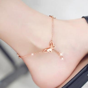 New Butterfly Pendant Anklets