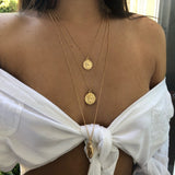 Simple multi-layer chain necklace