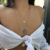 Simple multi-layer chain necklace