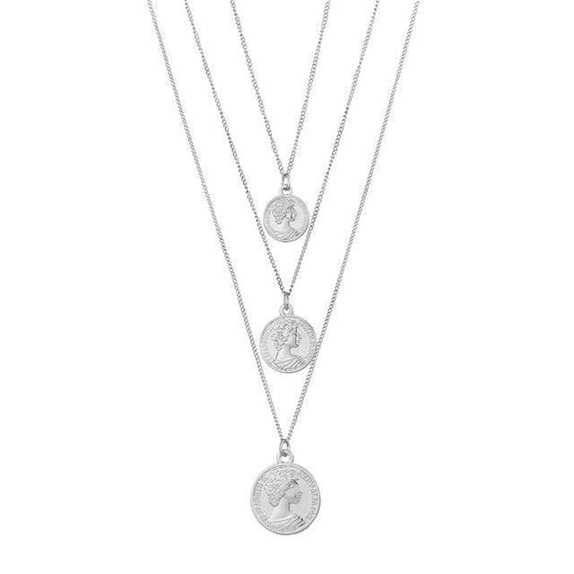 Simple multi-layer chain necklace