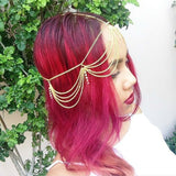 Boho Draping Crystal Head Chain