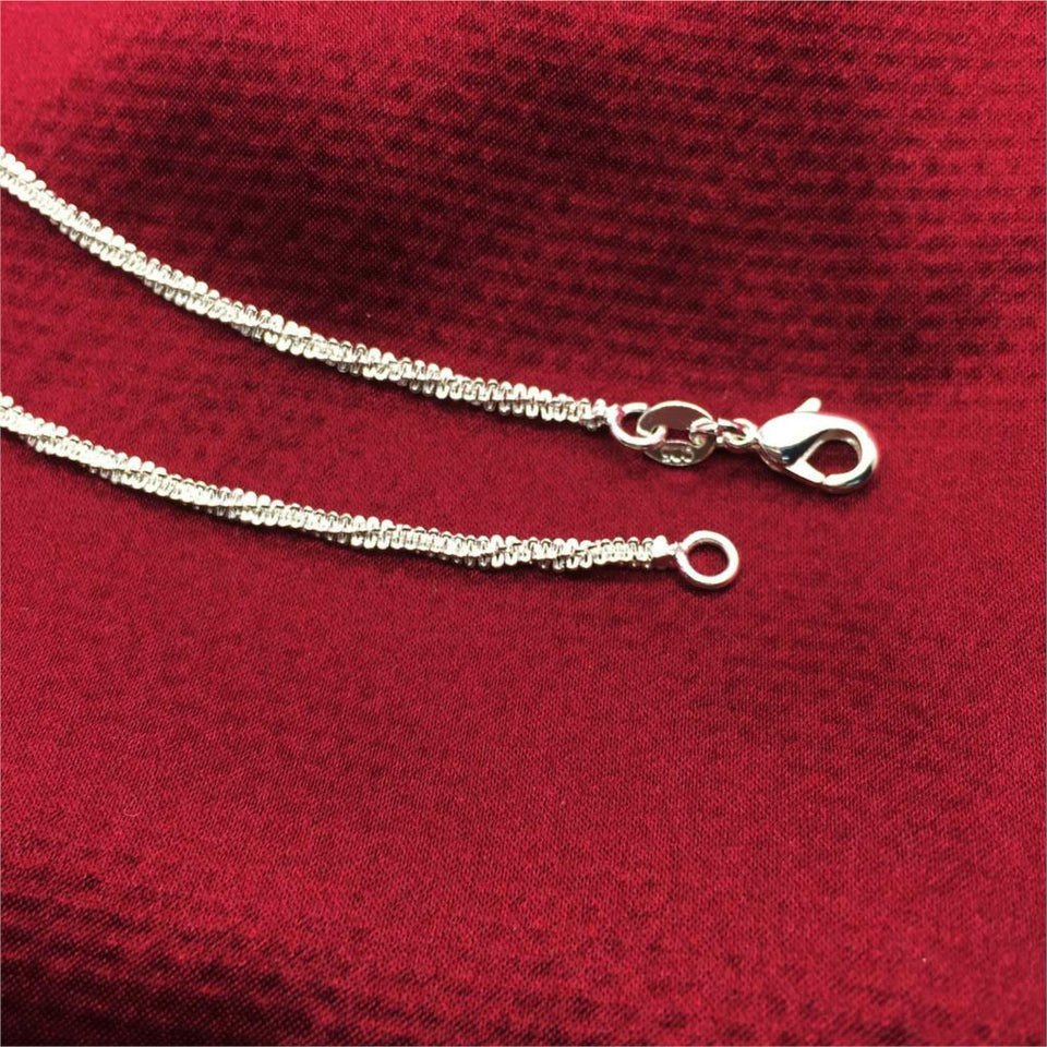 Thin silver plated Shiny Chains Anklet