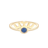 Gold Silver Flower Stackable Finger Ring