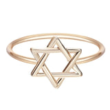 Gold Silver Flower Stackable Finger Ring