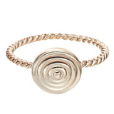 Gold Silver Flower Stackable Finger Ring