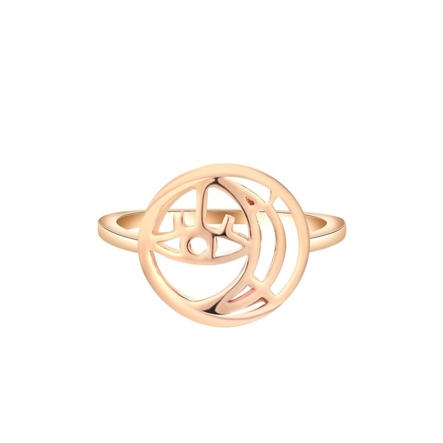 Gold Silver Flower Stackable Finger Ring