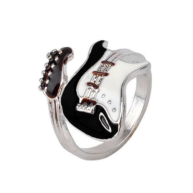 Unisex Guitar Personality Punk Ring