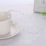Women Girls Pearl Crystal Wave Hair Bands