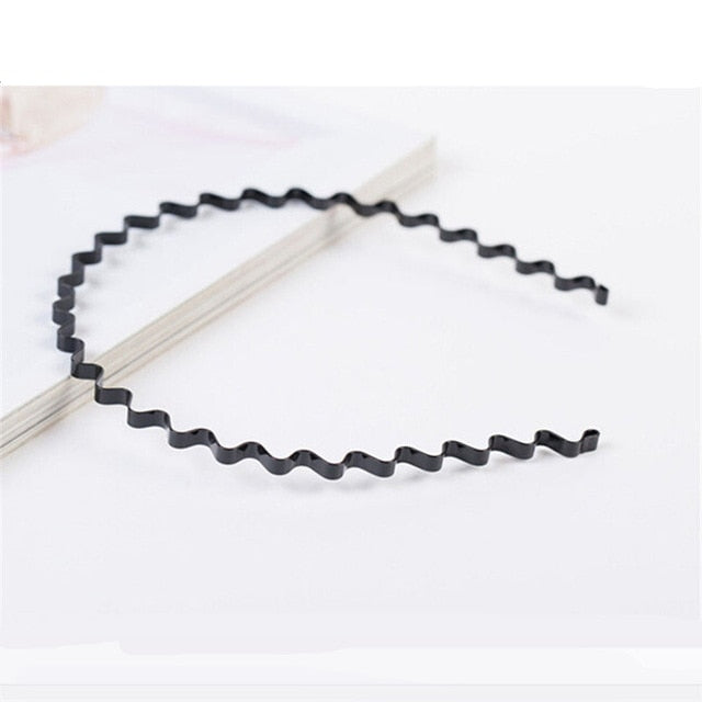 Women Girls Pearl Crystal Wave Hair Bands