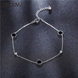 Gold Flower Crystal Foot Anklet