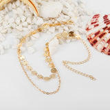 Gold Color Double Ankle Chain Anklet